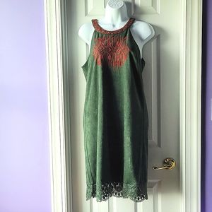 Skies Are Blue Faux Suede Dress size Small